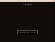 Tablet Screenshot of kateberlant.com